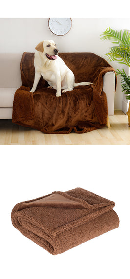 Pet Sofa Cushion Dog Bed Short Plush Carpet Waterproof Couple Blanket