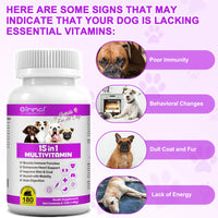 15 in 1 Multivitamin 180 Chewable Tablets Suitable For All Dogs Boosts Immune Function Enhances Heart Support Peking Duck Flavor