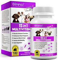 15 in 1 Multivitamin 180 Chewable Tablets Suitable For All Dogs Boosts Immune Function Enhances Heart Support Peking Duck Flavor