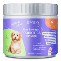 Probiotics for Dogs - Supports Gut Health, Digestive Balance & Seasonal Allergy Relief, Relieve Itchy Skin