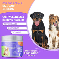 Probiotics for Dogs - Supports Gut Health, Digestive Balance & Seasonal Allergy Relief, Relieve Itchy Skin
