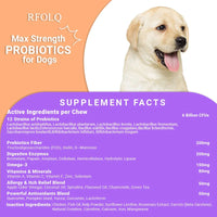 Probiotics for Dogs - Supports Gut Health, Digestive Balance & Seasonal Allergy Relief, Relieve Itchy Skin