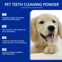 Yegbong 120g Dog Teeth Cleaning Powder for Dogs, Gentle Teeth Cleaning for Dogs to Improve Oral Odor and Freshen Breath