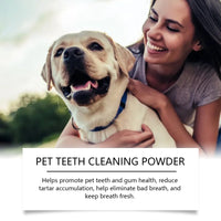 Yegbong 120g Dog Teeth Cleaning Powder for Dogs, Gentle Teeth Cleaning for Dogs to Improve Oral Odor and Freshen Breath