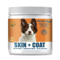 Skin & Coat Supplement for Dogs with Omega 3, 9 & Vitamin E, Supports fur health，Beef Flavor -120 Soft Chews