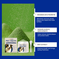 Yegbong 120g Dog Teeth Cleaning Powder for Dogs, Gentle Teeth Cleaning for Dogs to Improve Oral Odor and Freshen Breath